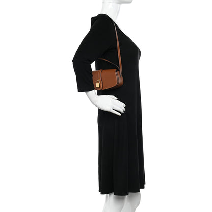 Celine Smooth Calfskin Tabou Clutch On Strap Tan 2 of 9