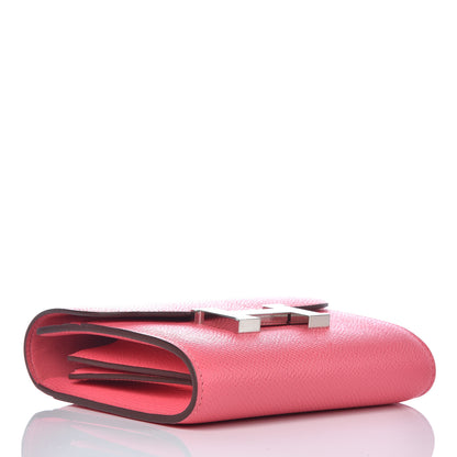 Hermes Epsom Constance Short Wallet Rose Azalee 4 of 11