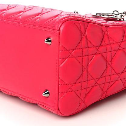 Christian Dior Lambskin Cannage Medium Lady Dior Pink 10 of 25