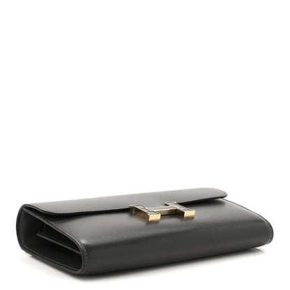 Hermes Box Shiny Alligator Constance Wallet To Go Graphite 7 of 23