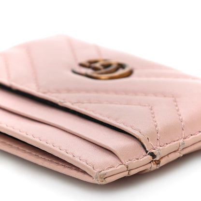 Gucci Calfskin Matelasse GG Marmont Card Holder Perfect Pink 10 of 15
