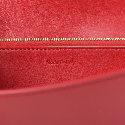 Celine Lambskin Large Flap Wallet Red 8 of 8