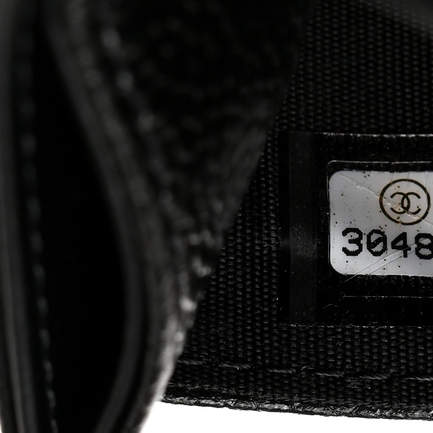 Chanel Caviar Camellia Embossed Card Holder Black 8 of 9