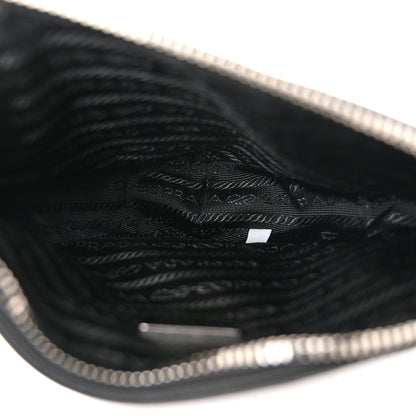 Prada Grace Lux Triangle Logo Embossed Mini Triangle Bag Black 5 of 11