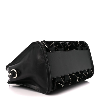 Alexander McQueen Velvet Shopper Tote Black 4 of 12