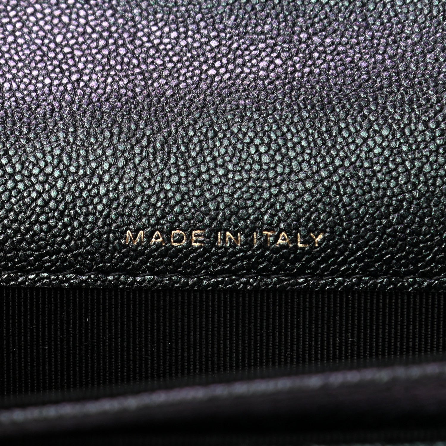 Chanel Iridescent Caviar Quilted Flap Card Holder Wallet Black 6 of 7