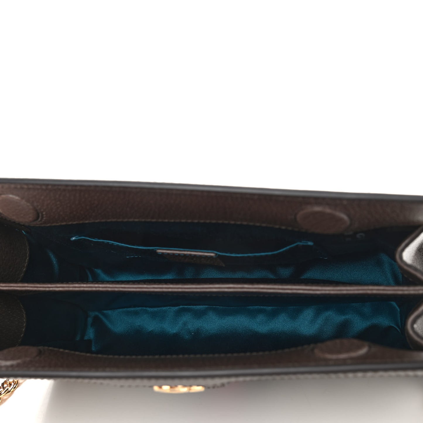 GG Supreme Monogram Web Small Ophidia Chain Shoulder Bag Brown