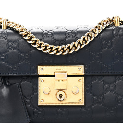 Gucci Guccissima Small Padlock Shoulder Bag Blue Agata 8 of 10