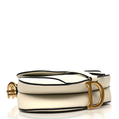 Christian Dior Grained Calfskin Saddle Bag With Strap Latte 4 of 10