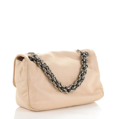 Chanel Lambskin Medium Soft and Chain Flap Beige 3 of 7
