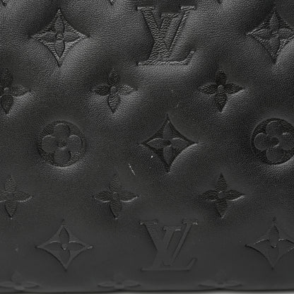 Louis Vuitton Lambskin Embossed Monogram Coussin PM Black 12 of 13