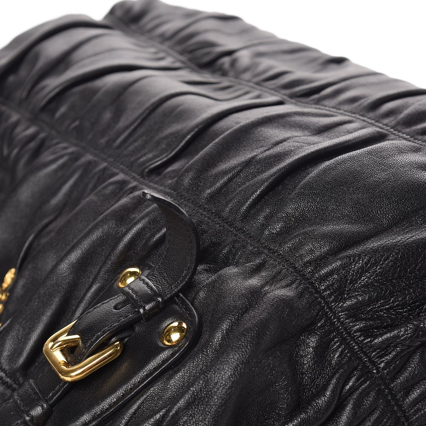 Nappa Gaufre Tote Black