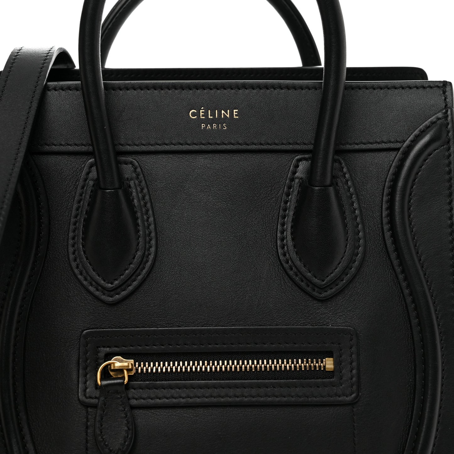 Smooth Calfskin Nano Luggage Black