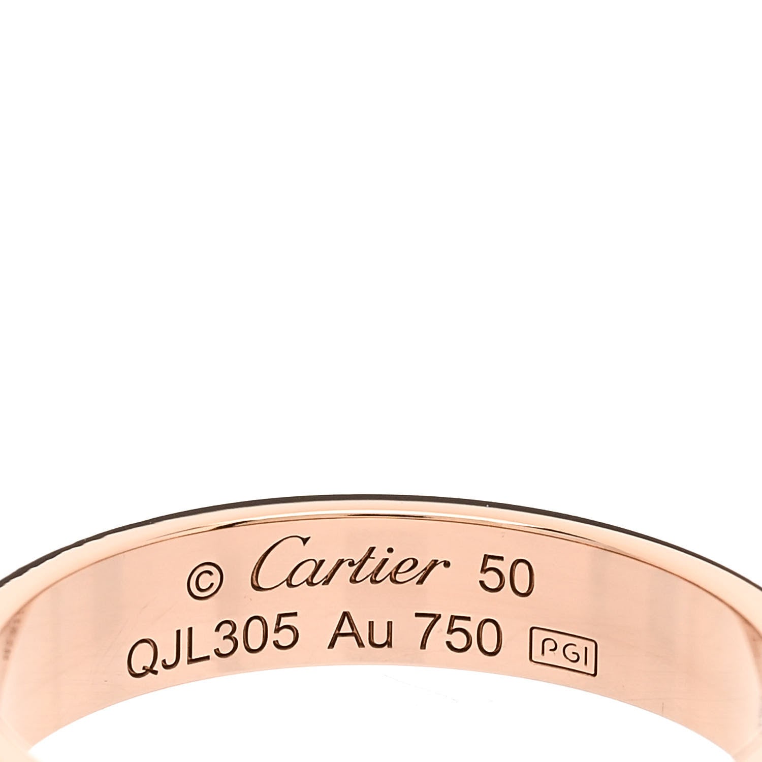Cartier 18K Pink Gold 3.5mm LOVE Wedding Band Ring 50 5.25 4 of 4
