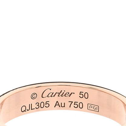 Cartier 18K Pink Gold 3.5mm LOVE Wedding Band Ring 50 5.25 4 of 4