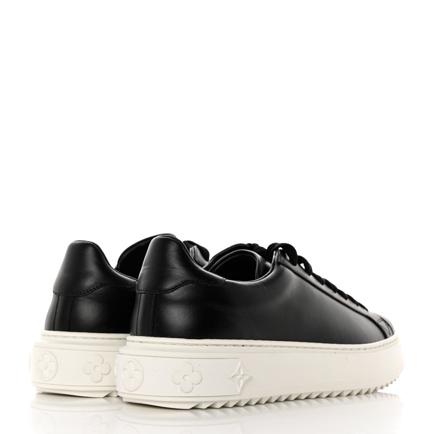 Louis Vuitton Calfskin Time Out Sneakers 38 Black 4 of 8
