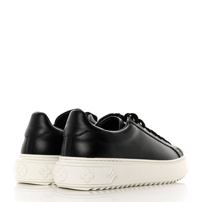 Louis Vuitton Calfskin Time Out Sneakers 38 Black 4 of 8