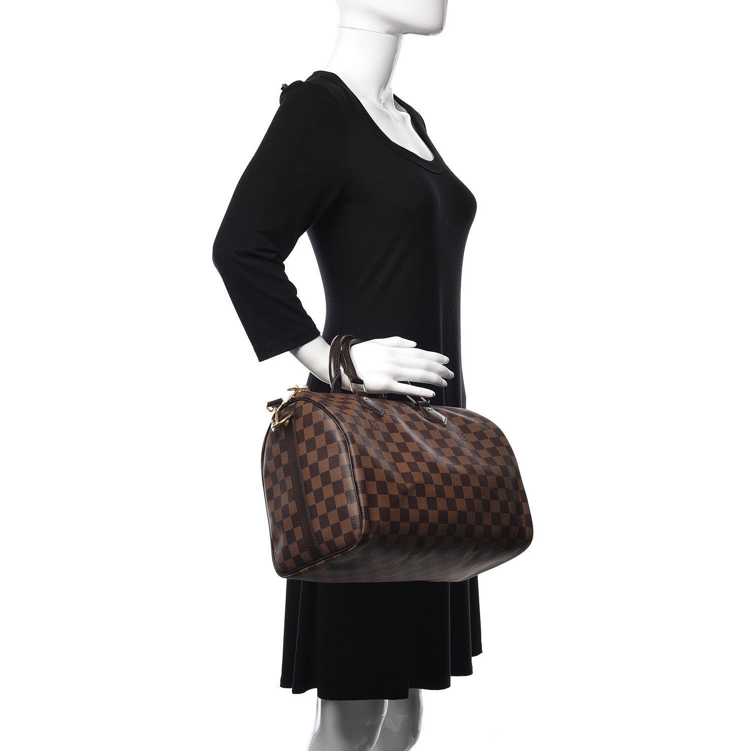 Louis Vuitton Damier Ebene Speedy Bandouliere 30 2 of 11