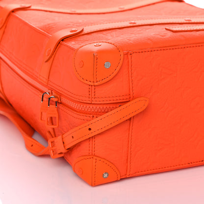 Louis Vuitton Taurillon Empreinte Soft Trunk Backpack PM Orange 7 of 9