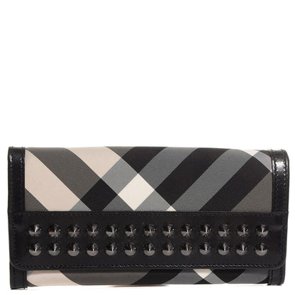 Burberry Beat Check Prima Studded Continental Wallet 1 of 8