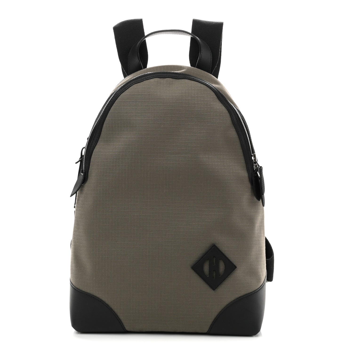 Hermes Bivoac Canvas Swift Allback Backpack Kaki Black 1 of 11