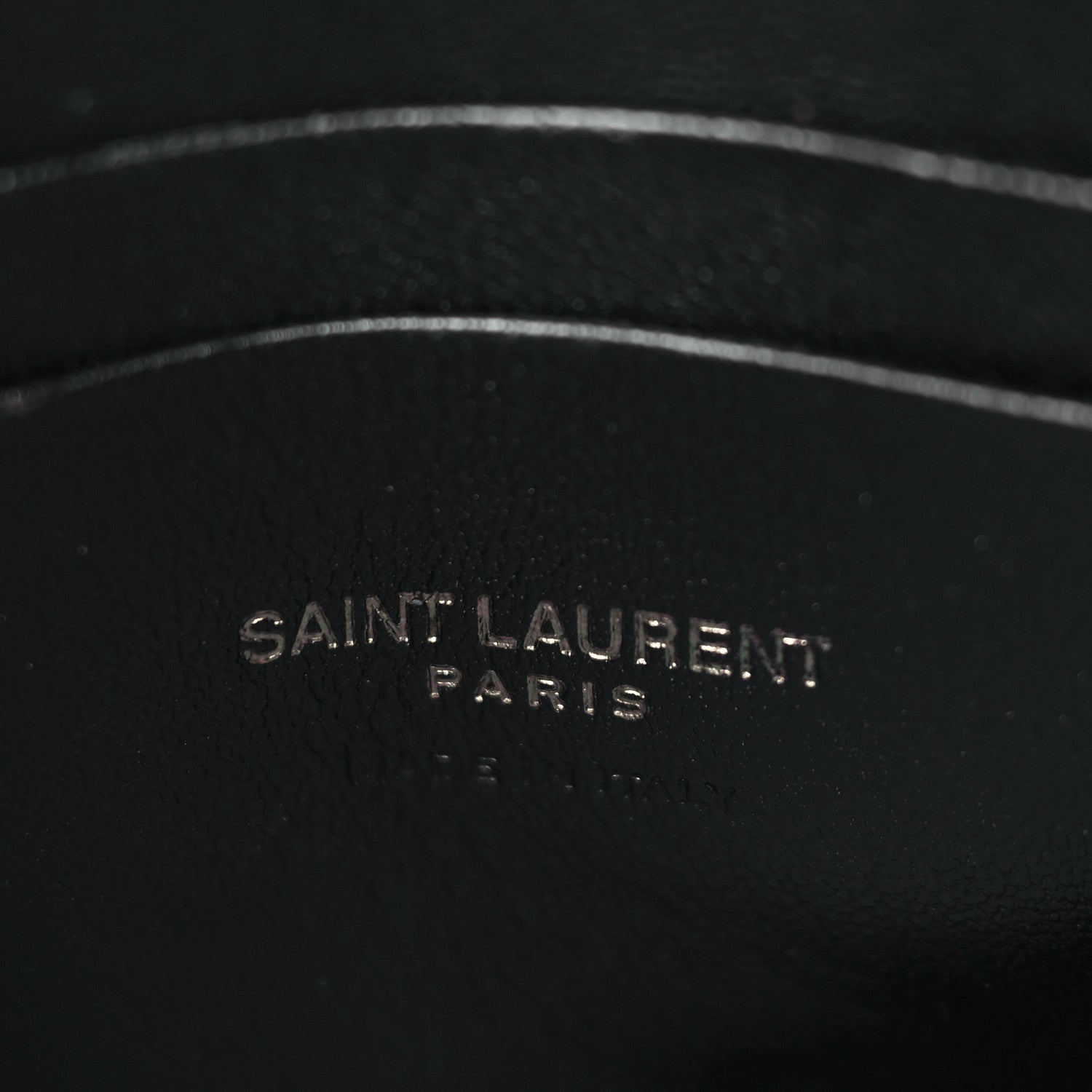 Saint Laurent Grain De Poudre Matelasse Monochrome Monogram Mini Lou Camera Bag Black 6 of 9