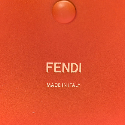 Fendi Canvas Cuoio Agata FF Ajour Embroidered Baguette Ciclamino Cuoio 6 of 10