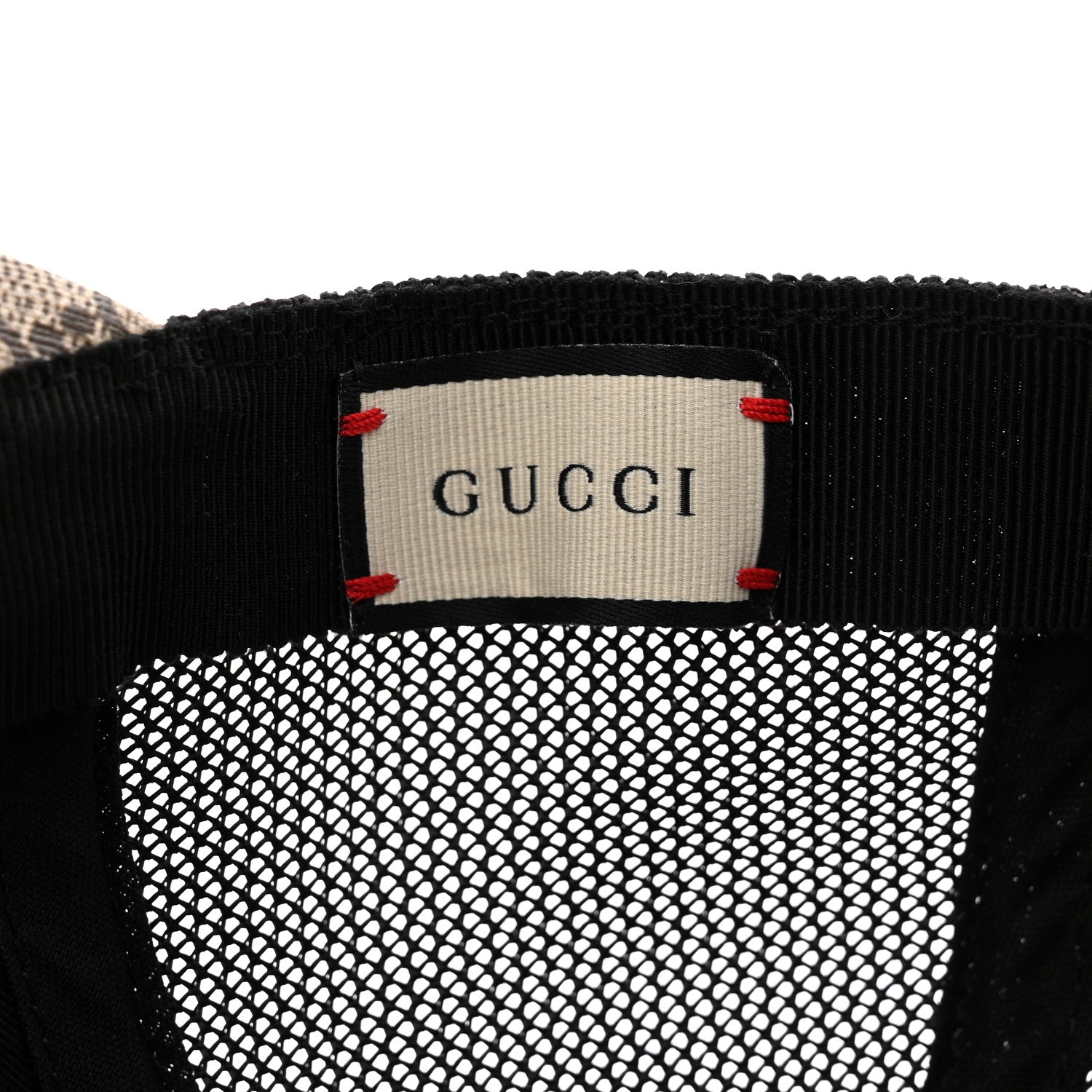 Gucci GG Supreme Monogram Kingsnake Print Baseball Hat M 58 Beige 8 of 8
