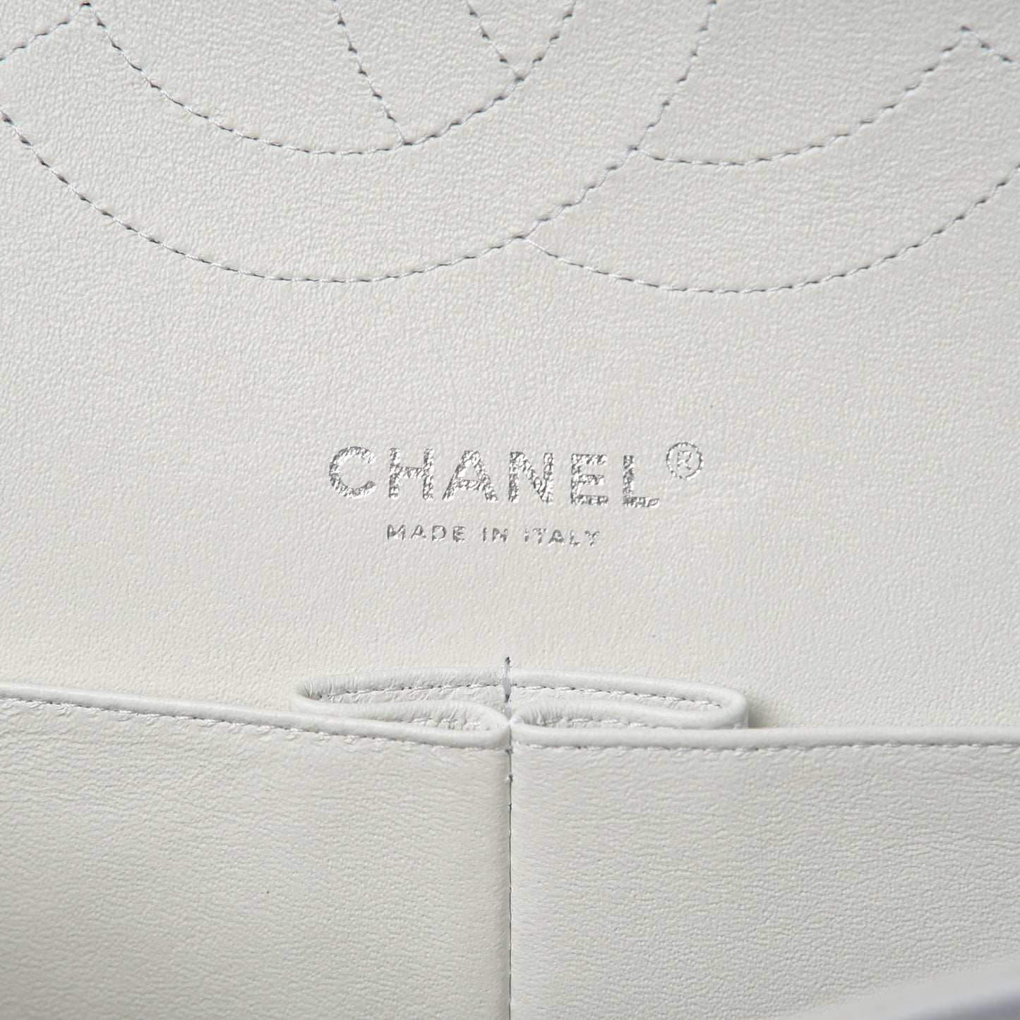 Caviar Quilted Jumbo Double Flap White