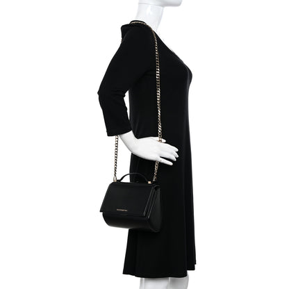 Givenchy Textured Calfskin Mini Pandora Box Chain Crossbody Bag Black 2 of 11
