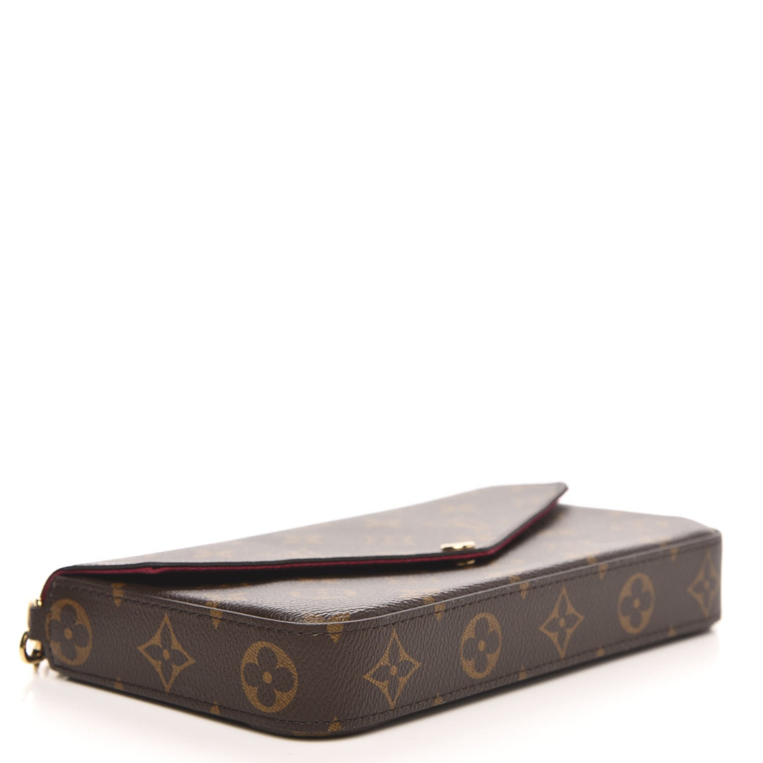 Louis Vuitton Monogram Pochette Felicie Chain Wallet Fuchsia 4 of 10