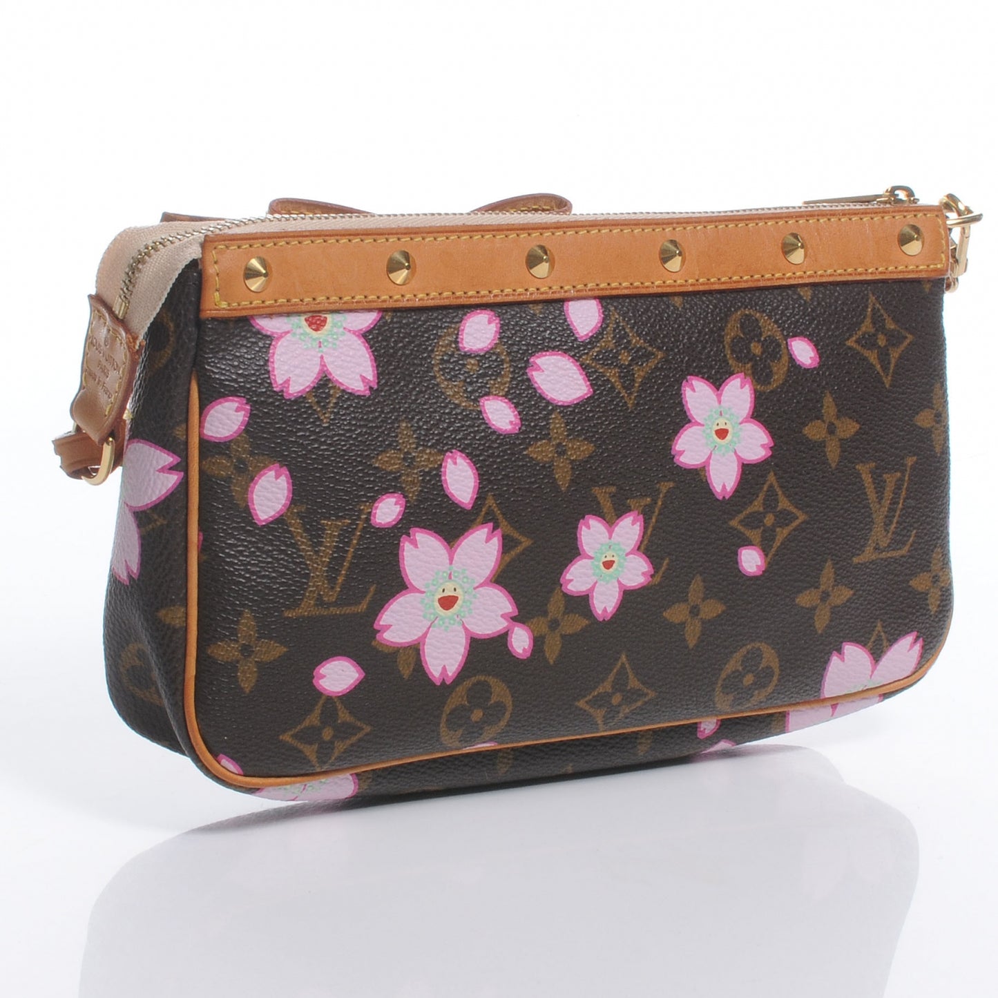 Monogram Cherry Blossom Pochette Accessories Brown