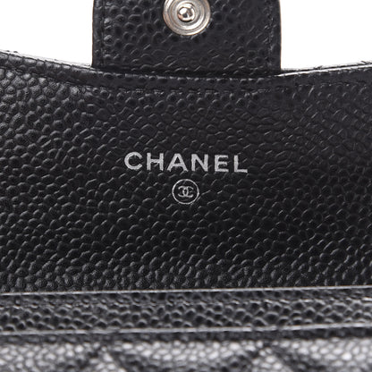 Chanel Caviar Quilted Flap Card Holder Wallet Black 5 of 7