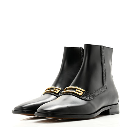 Gucci Calfskin Lizard Mens Boots 9.5 Black 3 of 10