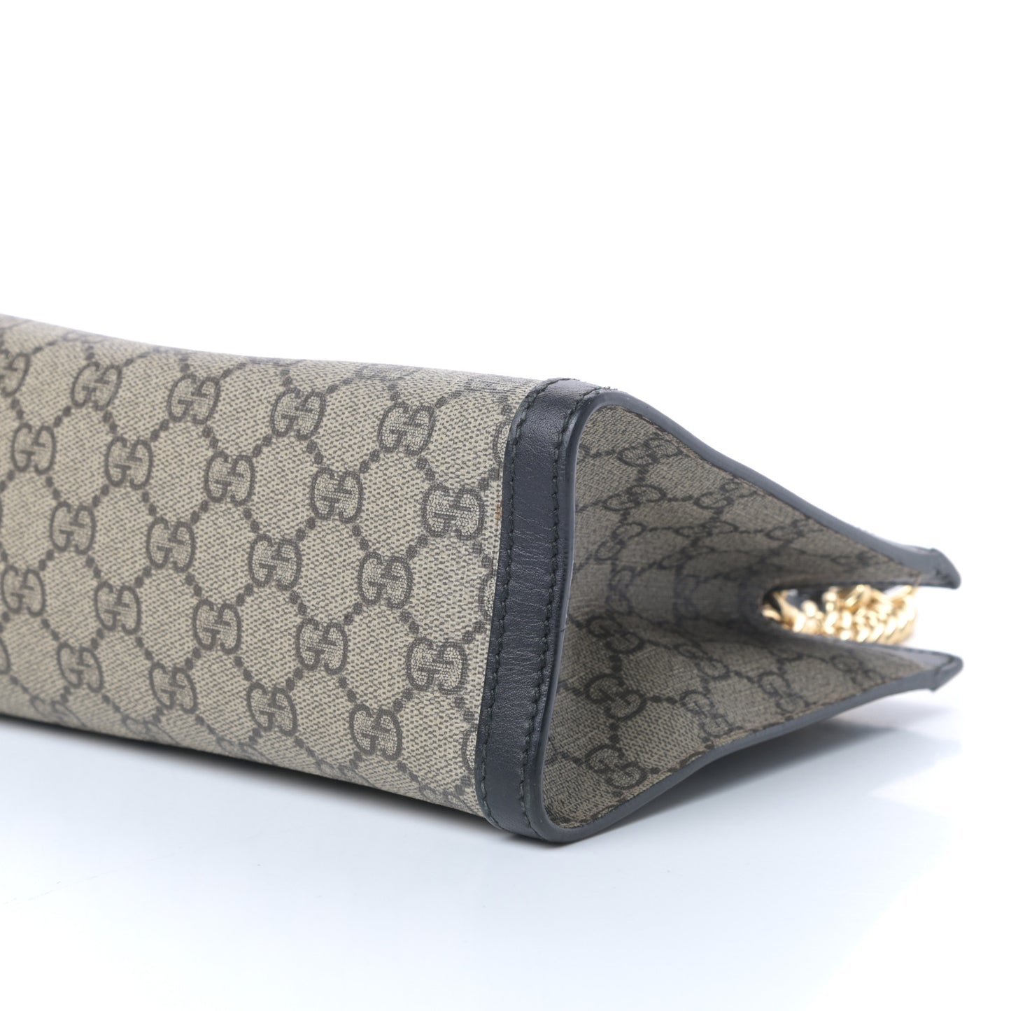 GG Supreme Monogram Small Padlock Tote Black