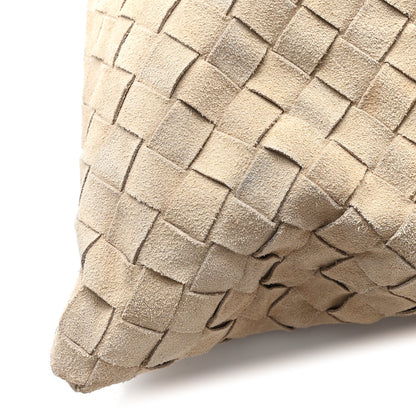 Bottega Veneta Suede Intrecciato Large Hop Ecru 11 of 12