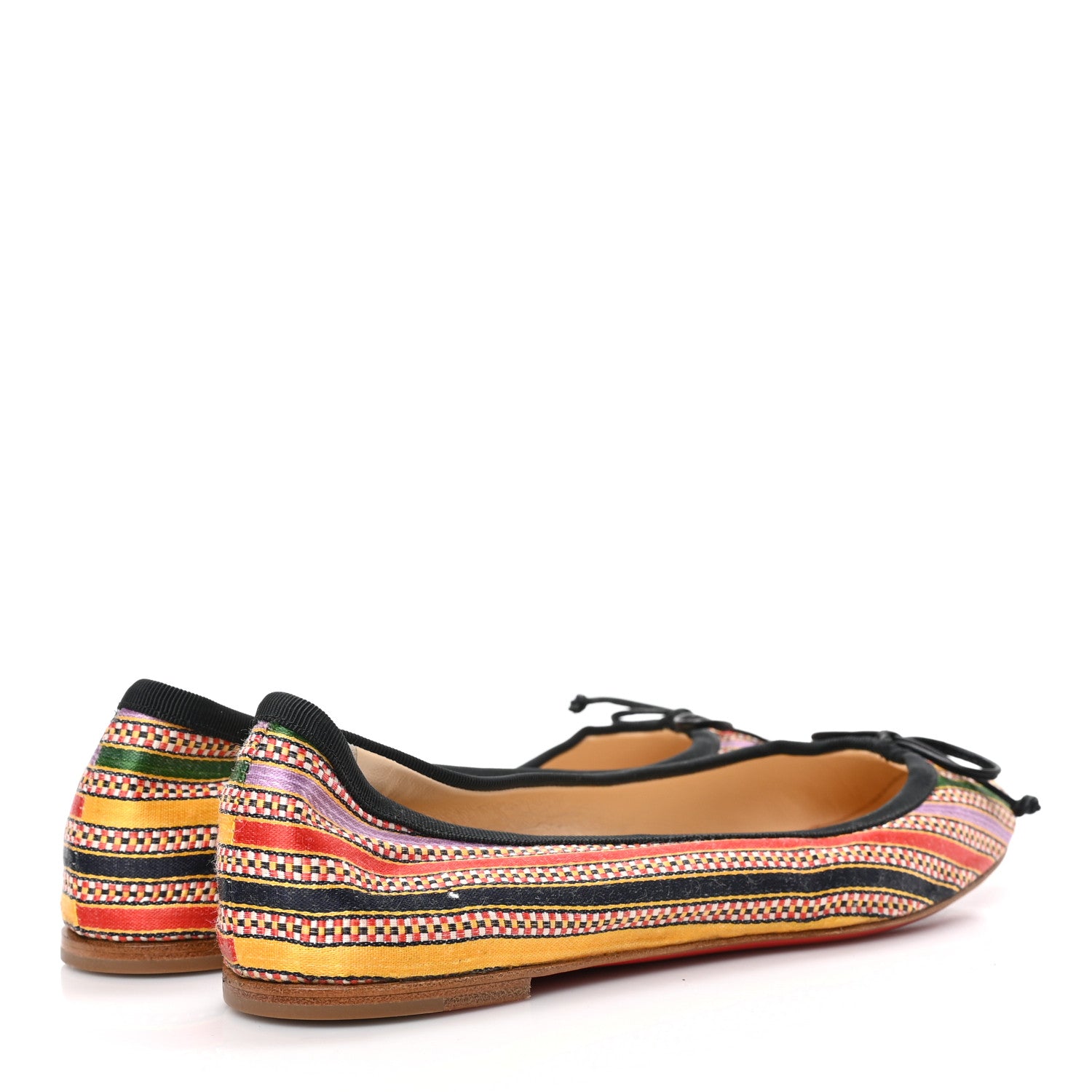 Christian Louboutin Damas Fabric Mamadrague Flats 36.5 Multicolor 4 of 7