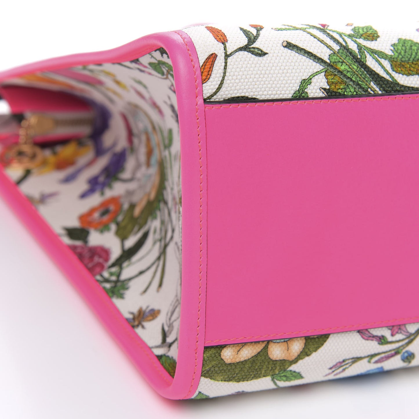 Canvas Large Flora Tote Pink Multicolor Fuchsia