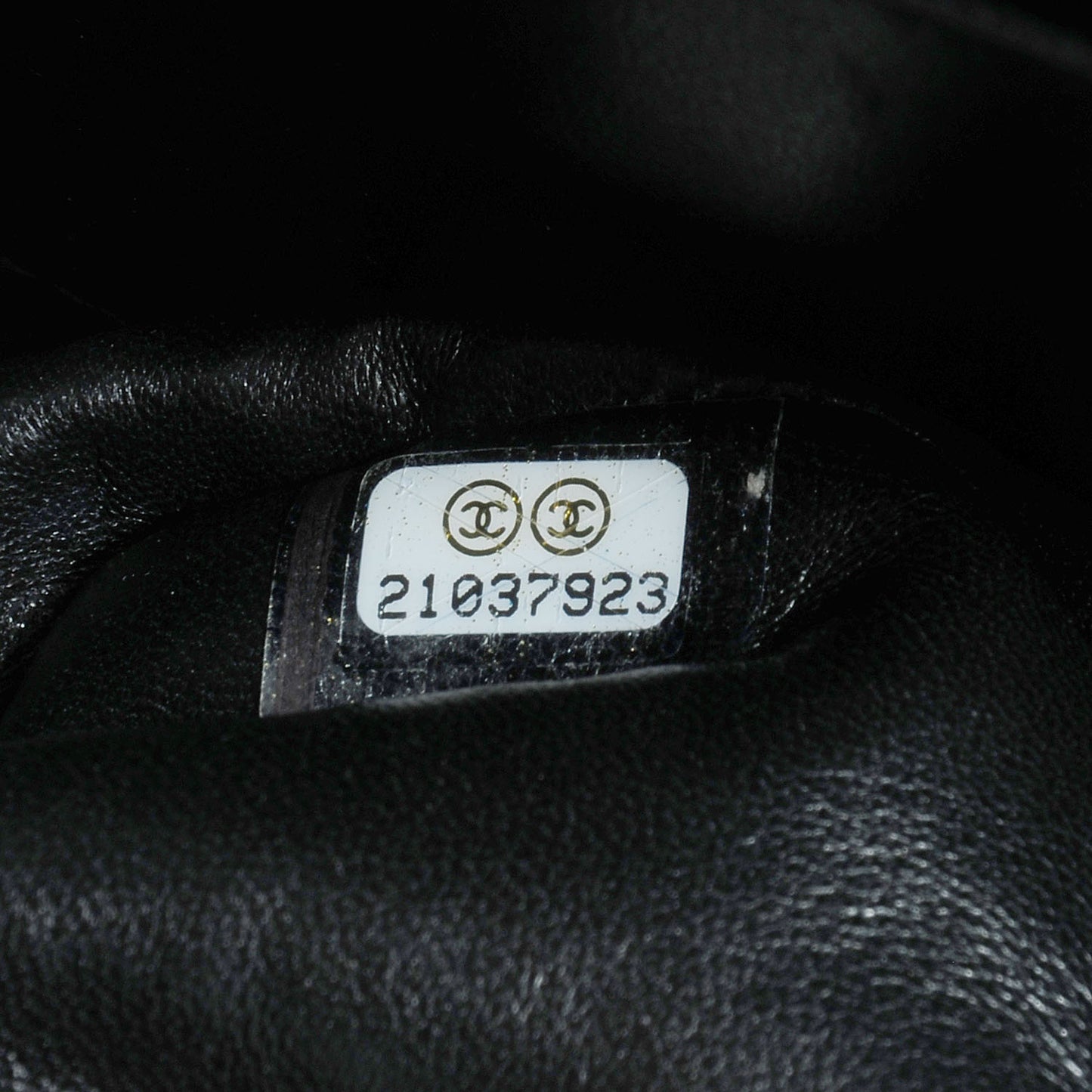 Lambskin Hand Painted Medium Double Flap Black