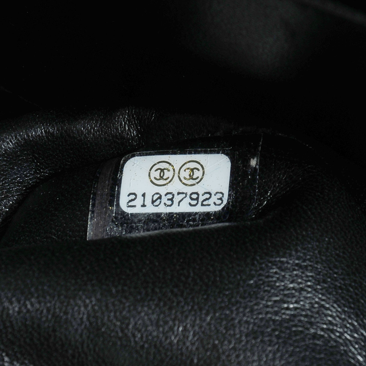 Chanel Lambskin Hand Painted Medium Double Flap Black 8 of 8