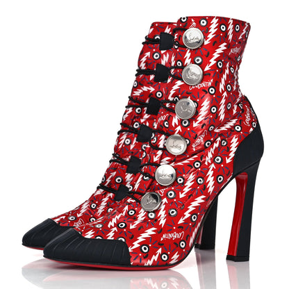 Christian Louboutin Gomme Ginzana Doudoune 100 Ankle Boots 39.5 Loubi Black 3 of 6