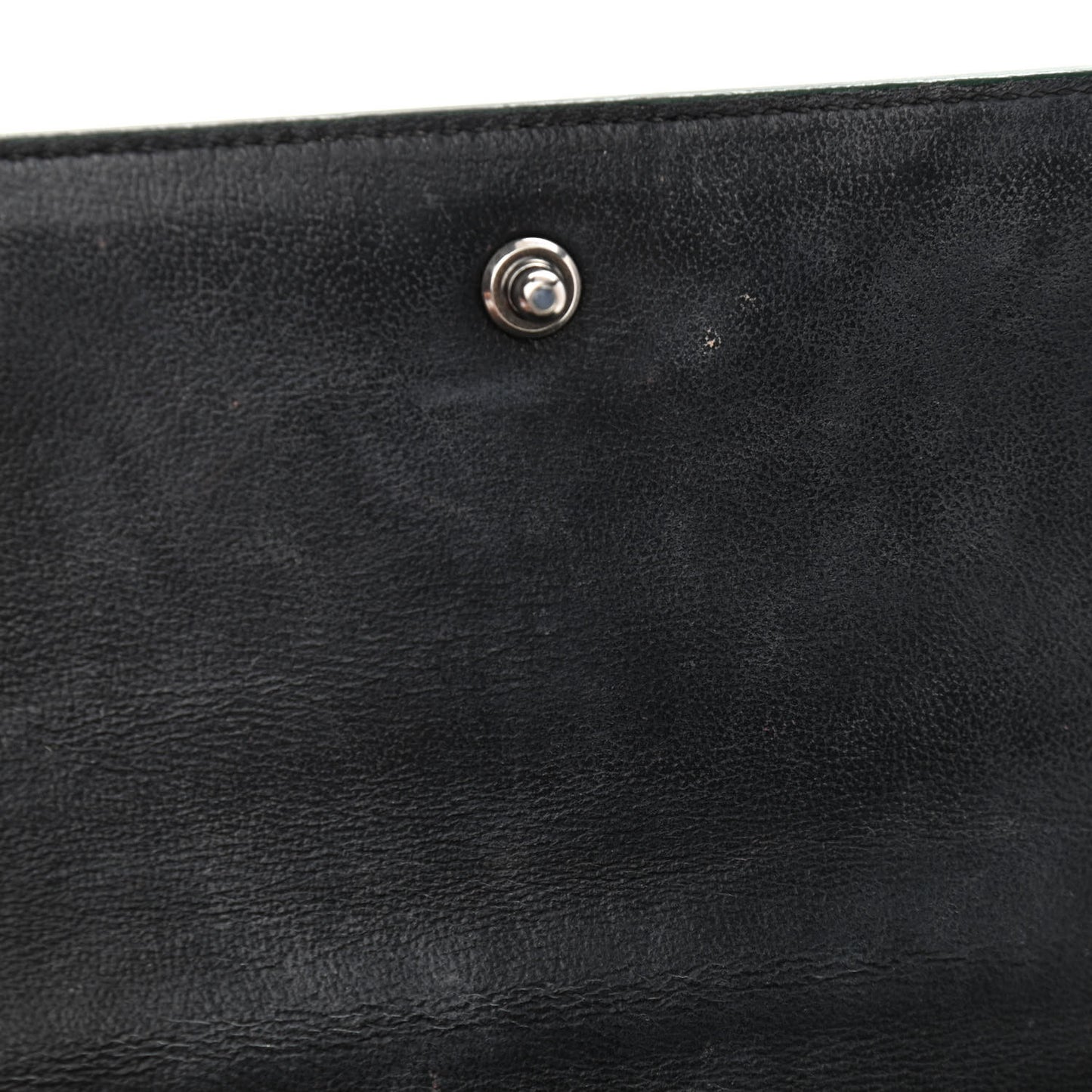 Shiny Calfskin Crocodile Embossed XS Sharp Top Handle Bag Forest Green