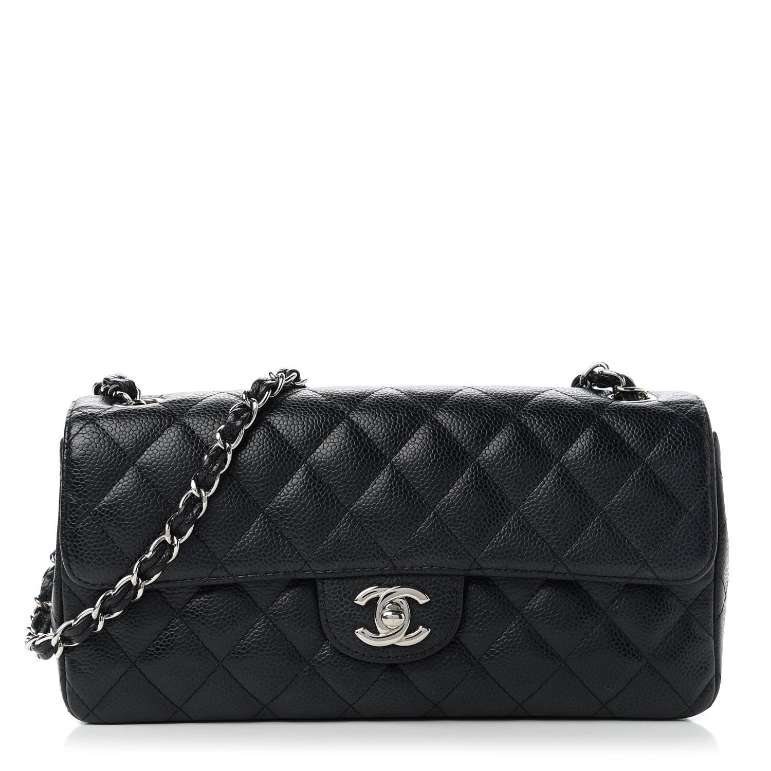 Chanel Caviar Quilted East West Flap Black 1 of 10