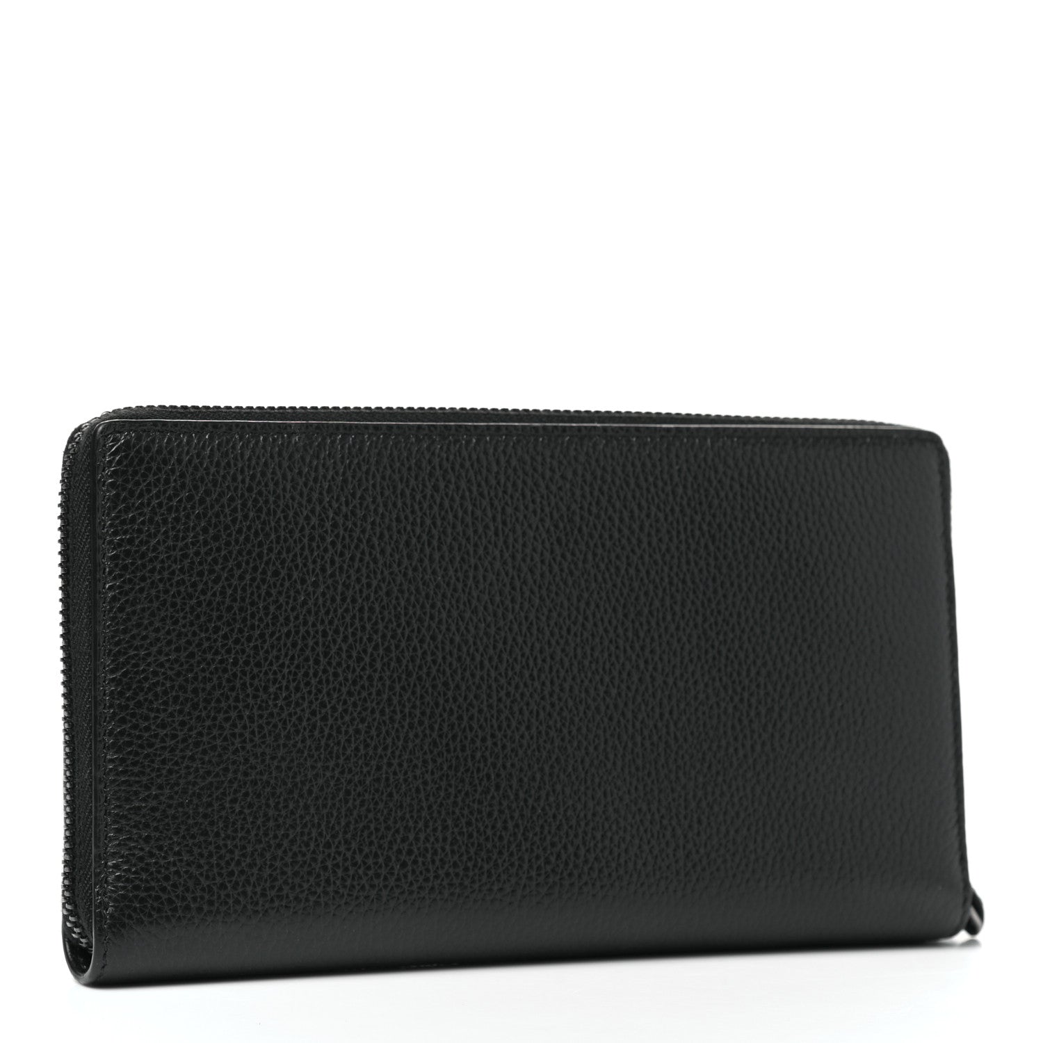 Balenciaga Grained Calfskin Neo Classic Continental Zip Around Wallet Black 3 of 8