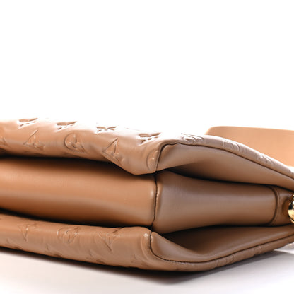 Louis Vuitton Lambskin Embossed Monogram Coussin PM Camel 8 of 8
