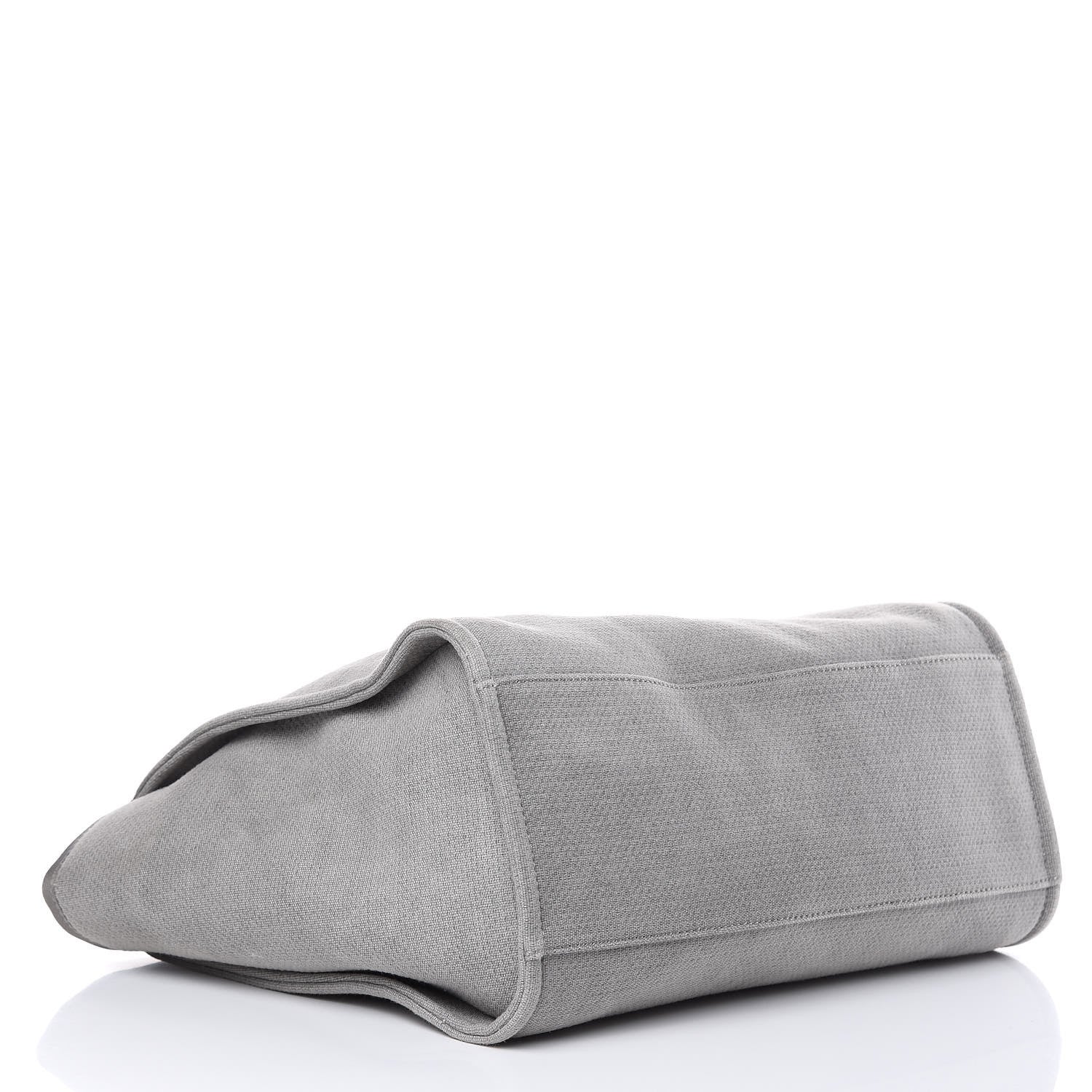 Chanel Canvas Large Deauville Tote Grey 4 of 10