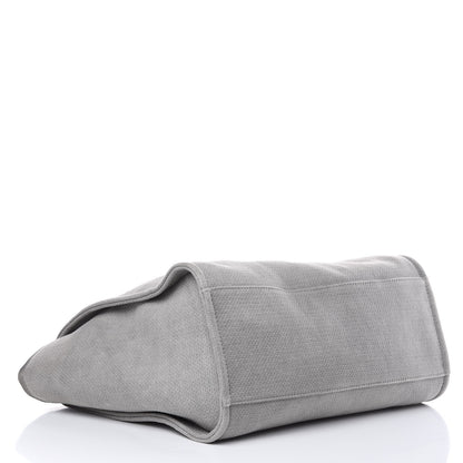 Chanel Canvas Large Deauville Tote Grey 4 of 10
