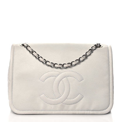 Chanel Caviar Large Timeless CC Flap White 1 of 13