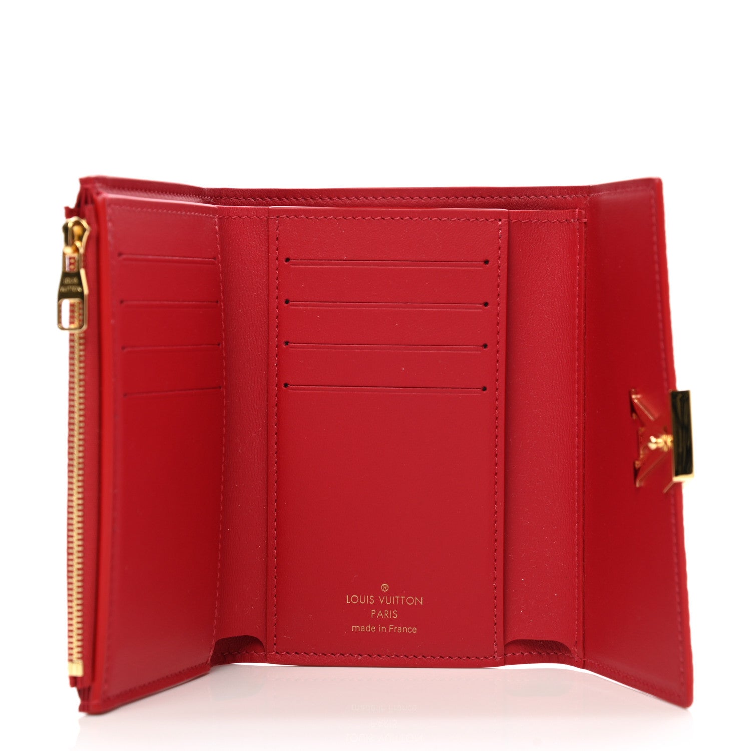 Louis Vuitton Taurillon Capucines Compact Wallet Scarlet 5 of 7