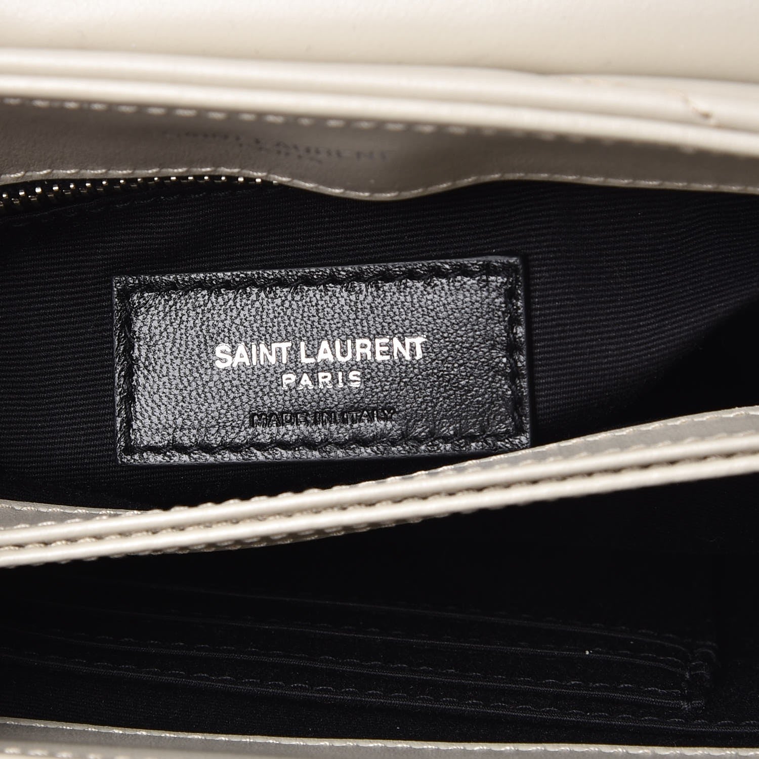 Saint Laurent Calfskin Y Quilted Monogram Toy Loulou Chain Satchel Ivory 6 of 7